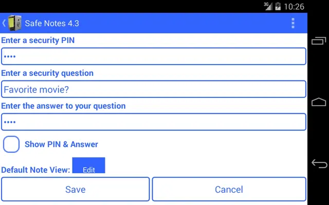 Safe Notes android App screenshot 13