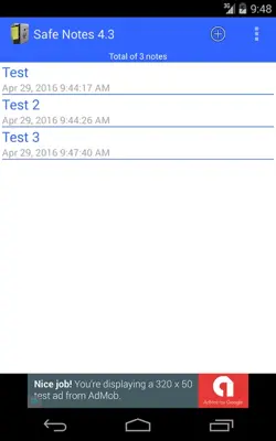 Safe Notes android App screenshot 6